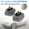 Left + Right Engine Motor Mounts 22116770638 For BMW X5 E53 3.0d 2001-2006