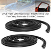 2Pcs Front Left+Right Door Weatherstrip Seal For Chevy Colorado S10 GMC Sonoma