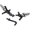 Racing Adjustable Rearsets Foot Pegs Black For Yamaha MT09 MT-09 2024 2025 2026