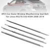 4Pcs Car Outer Window Weatherstrip Seal Belt For Lexus RX270/350/450H 2008-2014