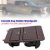 Console Cup Holder Woodgrain 23164631 For GMC Sierra 2007-2014