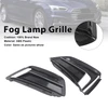 Black/Chrome Front Bumper Fog Light Grille Cover Bezel Fit Audi A5 2017-2019