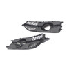 Black Front Bumper Fog Light Grille Cover Bezel Fit Audi S7 A7 S-Line 2012-2015
