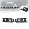 2PCS Black Front Bumper Foglight Grill Grille Fit Audi A4 B9 S4 2016-2019