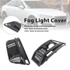2PCS Black Front Bumper Foglight Grill Grille Fit Audi A4 B9 S4 2016-2019