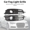 2X Car Front Bumper Fog Light Grilles For Audi A6 C7 S-Line 2012-2014