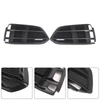 Black Front Bumper Fog Light Grille Grill Cover Bezel Fit Audi A5 2017-2019
