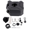 3L Oil Gas Container Anti-static Jerry Can Fuel Tank Black For Touring Adventure