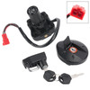 4-Wire Ignition Switch Fuel Cap Helmet Lock Set For Yamaha XT 250 X Serow 05-17