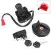 4-Wire Ignition Switch Fuel Cap Helmet Lock Set For Yamaha XT 250 X Serow 05-17