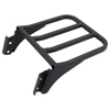 Sissy Bar Backrest Luggage Rack For Heritage Softail Dyna Sportster 1986+ Black