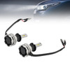LED Headlight Bulb Kit High Low Beam H3 12V 24W 6500K Fan Cooling For HELLA