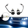 LED Headlight Bulb Kit High Low Beam H3 12V 24W 6500K Fan Cooling For HELLA