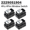 4Pcs 4Pins Window Switch 2229051904 for Mercedes-Benz W213 W222 E300 S500 S600