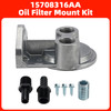 15708 Oil Filter Mount Kit 1/2 in NPT Female Ports 3/4-16 in Center Thread