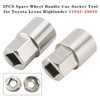 2PCS Spare Wheel Handle Cnc Socket Tool for Toyota Lexus Highlander 51942-28010