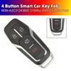4 Button Smart Car Key Fob M3N-A2C31243800 315Mhz ID49 Chip For Ford