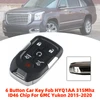 6 Button Car Key Fob HYQ1AA 315Mhz ID46 Chip For GMC Yukon 2015-2020