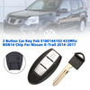 2 Button Car Key Fob S180144102 433Mhz NSN14 Chip For Nissan X-Trail 2014-2017