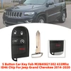 5 Button Car Key Fob M3N40821302 433Mhz ID46 Chip For Jeep Grand Cherokee 2014-2020