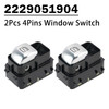 2Pcs 4Pins Window Switch 2229051904 for Mercedes-Benz W213 W222 E300 S500 S600