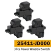 3Pcs Power Window Switch for Nissan Dualis Qashqai J10 Murano 3.5L 25411-JD000