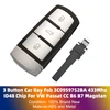 3 Button Car Key Fob 3C0959752BA 433Mhz ID48 Chip For VW Passat CC B6 B7 Magotan