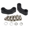Pair Black Aluminum Mirror Extenders Risers Extension 10mm Universal Fit