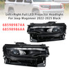Left+Right Full LED Projector Headlight For Jeep Wagoneer 2022-2025 Black