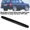 Black Rear License Plate Lamp Light Cover 5FL86ZZZ For Jeep Cherokee 1997-2001