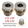 2PCS Oil Pan Oil Pressure Relief Valve Plug For Gen IV LS 2007-2013 LS3 L99 L96