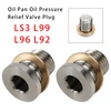 2PCS Oil Pan Oil Pressure Relief Valve Plug For Gen IV LS 2007-2013 LS3 L99 L96