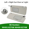 Left Right Sun Visor W/Light 96401-EZ70B 96400-EZ70B For Nissan Titan 2004-2024