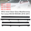 4Pcs Inner Door Glass Weatherstrip For Lexus RX350 RX450h 2010-2015