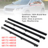 4Pcs Inner Door Glass Weatherstrip For Lexus RX350 RX450h 2010-2015