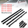 4Pcs Inner Door Glass Weatherstrip For Lexus RX350 RX450h 2010-2015