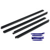 4Pcs Inner Door Window Glass Weatherstrip For Toyota Corolla 2009-2013