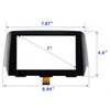 7" Touch Screen Digitizer Replacement GML8611J0 For MAZDA 6 Radio 15-2016 36 Pin