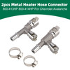 2pcs Metal Heater Hose Connector 800-413HP 800-414HP For Chevrolet Avalanche