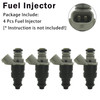 4Pcs Fuel Injector For Mitsubishi Colt 1.3L Smart Forfour 04-08 MR988977