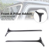 Carbon Fiber Front Window A-Pillar Addon Fit Benz G Class W464 G500 2019-2023
