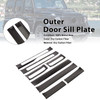 Carbon Fiber Outer Door Sill Plate Cover Trim Fit Benz W464 G500 2019-2023