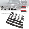 Carbon Fiber Outer Door Sill Plate Cover Trim Fit Benz W464 G500 2019-2023