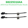 2PCS Front Windshield Washer Nozzle 68229316AA for Chrysler Pacifica 17-21