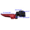 Front Footrests Foot Pegs fit for Speed 400 23-26 Thruxton 400 2026 Red