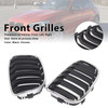 2PCS Front Bumper Kidney Grille Grill Fit BMW 1 Series F20 F21 2012-2014