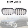 2PCS Front Bumper Kidney Grille Grill Fit BMW 1 Series F20 F21 2012-2014