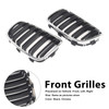 2PCS Front Bumper Kidney Grille Grill Fit BMW 1 Series F20 F21 2012-2014
