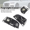 2PCS Black Front Bumper Foglight Grille Grill Fit Audi A4 S4 B9 2016-2019