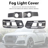 4PCS Front Bumper Fog Light Grille Cover 4M0807682AA4W3 Fit Audi Q7 2016-2019